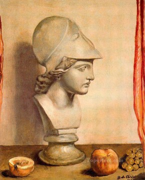 ジョルジョ・デ・キリコ Painting - ミネルヴァの胸像 1947 ジョルジョ・デ・キリコ 形而上学的シュルレアリスム